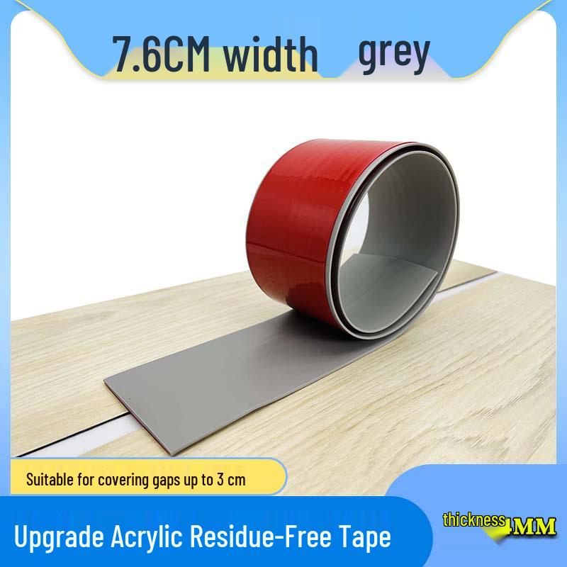 Self-Adhesive Wood Floor Trim Strip - Glue-Free Edge Divider for Doorway and Threshold Decoration