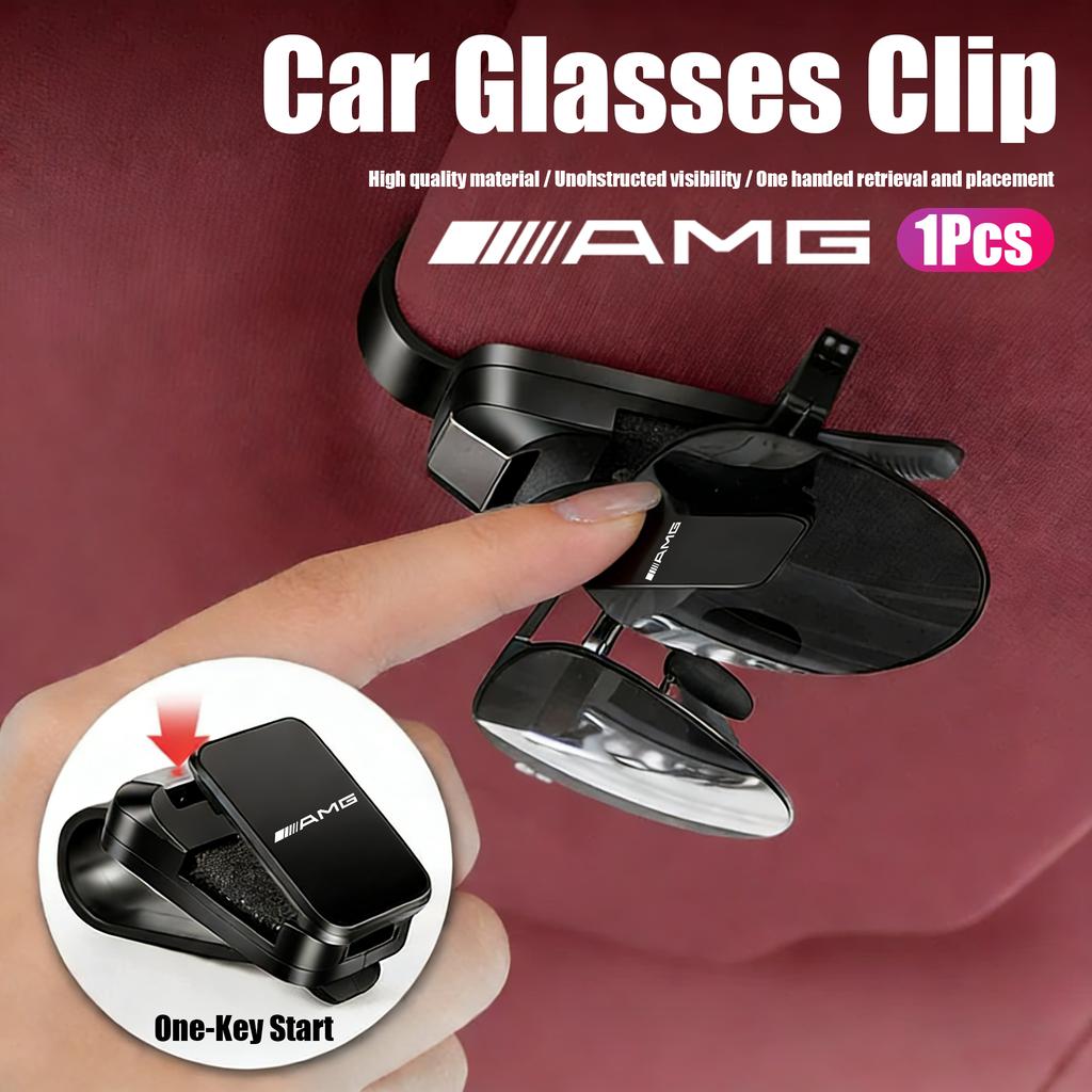 Car Sunglasses Storage Clip Sun Visor Clamp For Mercedes Benz AMG W205 W204 W206 W213 W212 W211 W222 W221 W177 W176 X253 X254 W1