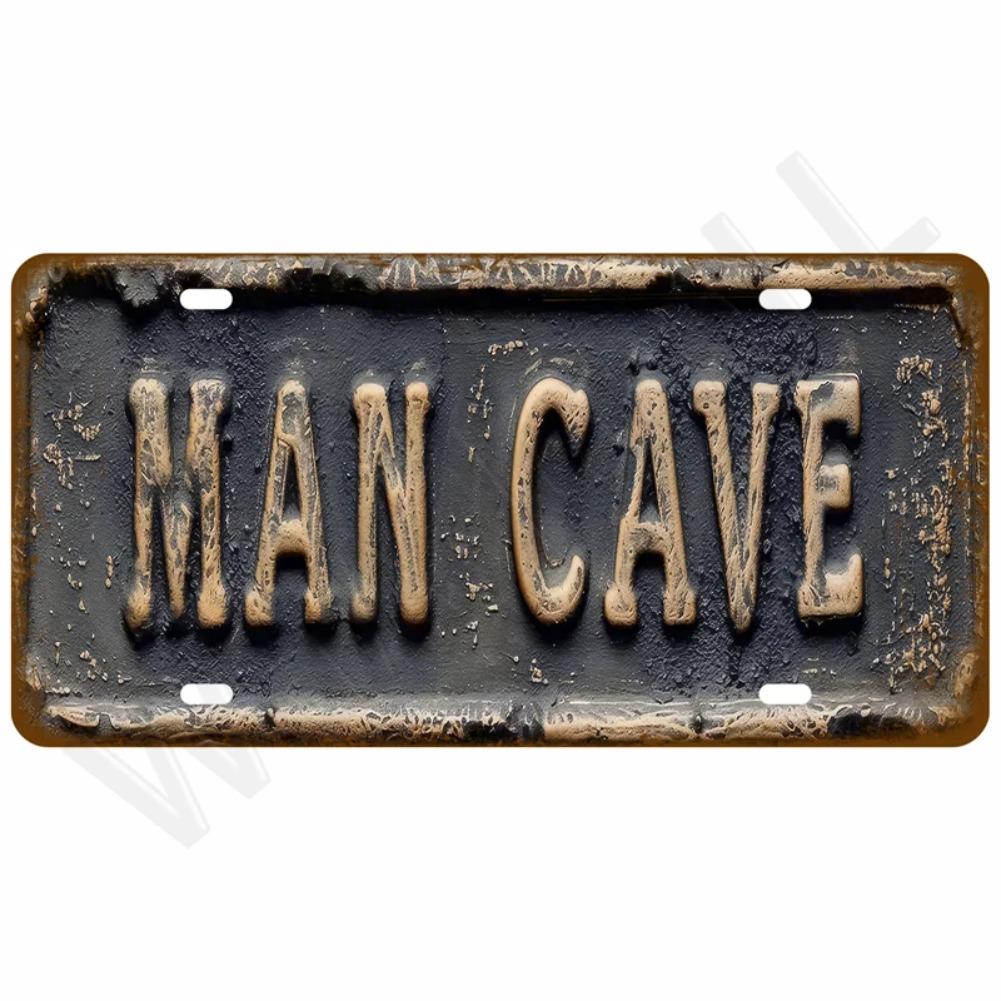 Vintage Metal Plate Tin Sign Plates Bar Retro Metal Sign Wall Art Mural Aesthetic Room Home Decor Items Poster Garage Decoration