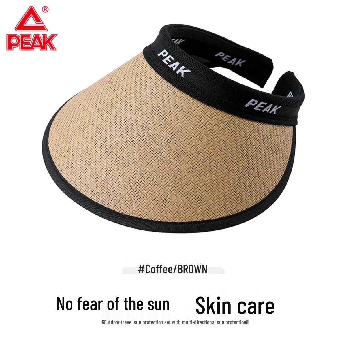 Women s Peak Straw Sun Hat - Open-Top UV Protection for Outdoor Cycling One Size
