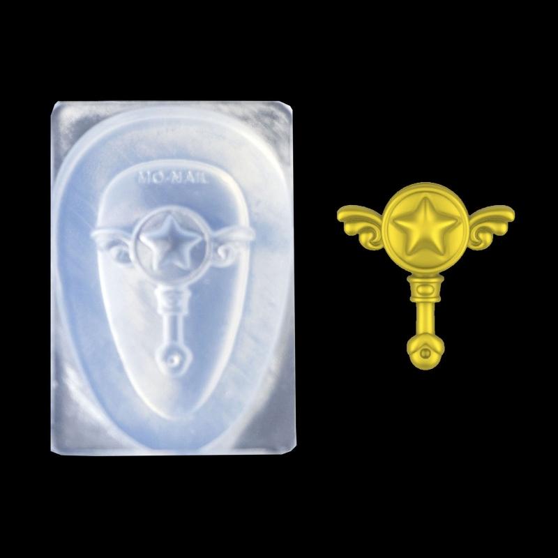 Angel Cupid Magic Wand Silicone Mold Nail Art Carving Mold Suitable for Diy Nail Art Decoration Supplies Nail Tool