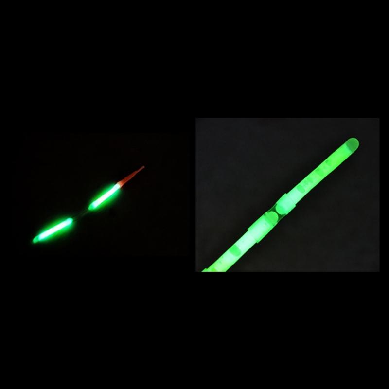 Fishing Glow Sticks for Bobbers Bells-Night Fishing Rod Light Fluorescent Green-Rod Tip Glow Sticks Fishing Accessories