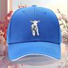Cute Lamb Graphic Baseball Cap Breathable Cotton Casual Adjustable Hat for Unisex