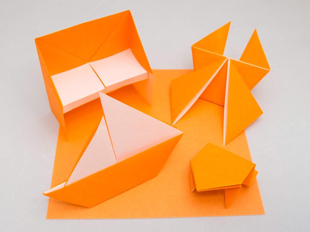 Taro's Origami Studio Standard Size 15cm Paper Pack 500 Sheets 23 Colors One Side White Gold Silver Included