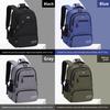Backpack Solid Color Multipocket Storage Ergonomic Carry School Student Bags