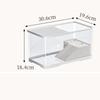Transparent Turtle Fish Tank Decorative Aquatic Plants Multi-purpose Desk Aquarium Set with Basking Platform