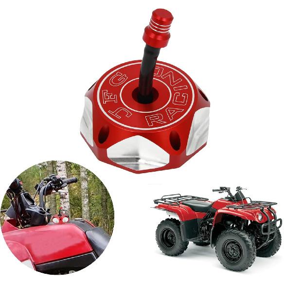 JFG RACING ATV Gas Cap Fuel Tank Cap CNC for Big Bear 400 350 Grizzly 660/600/450/350 Kodiak 400 450 YFZ 450 Bayou 220 250 300 400 Banshee350 Warrior