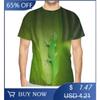 Men's Cartoon Anime Style Pattern 3D Print Round Neck Short Sleeve T-shirt,Casual Summer T-shirt,Suitable for Daily Wear And
