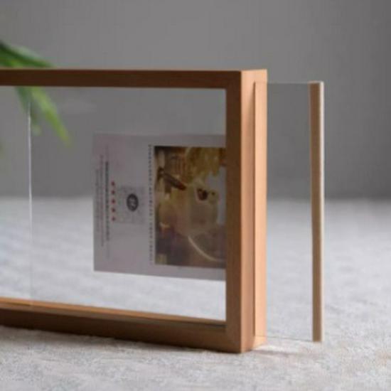 A4 3D Creative Photo Frame: No-Punch, Double-Sided Glass Plant Specimen Display (6-Inch/7-Inch)