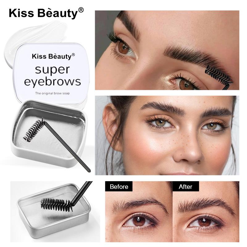 Kissbeauty Eyebrow Cream Setting Soap Refreshing and Long-lasting Natural Colorless Transparent Eyebrow Setting