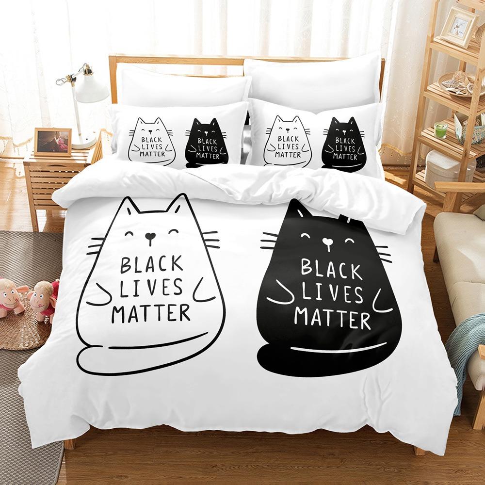 Fashion Technology Printing, 3D Digital Printing, Bedding, Duvet Covers, Pillowcases, Three-piece Sets