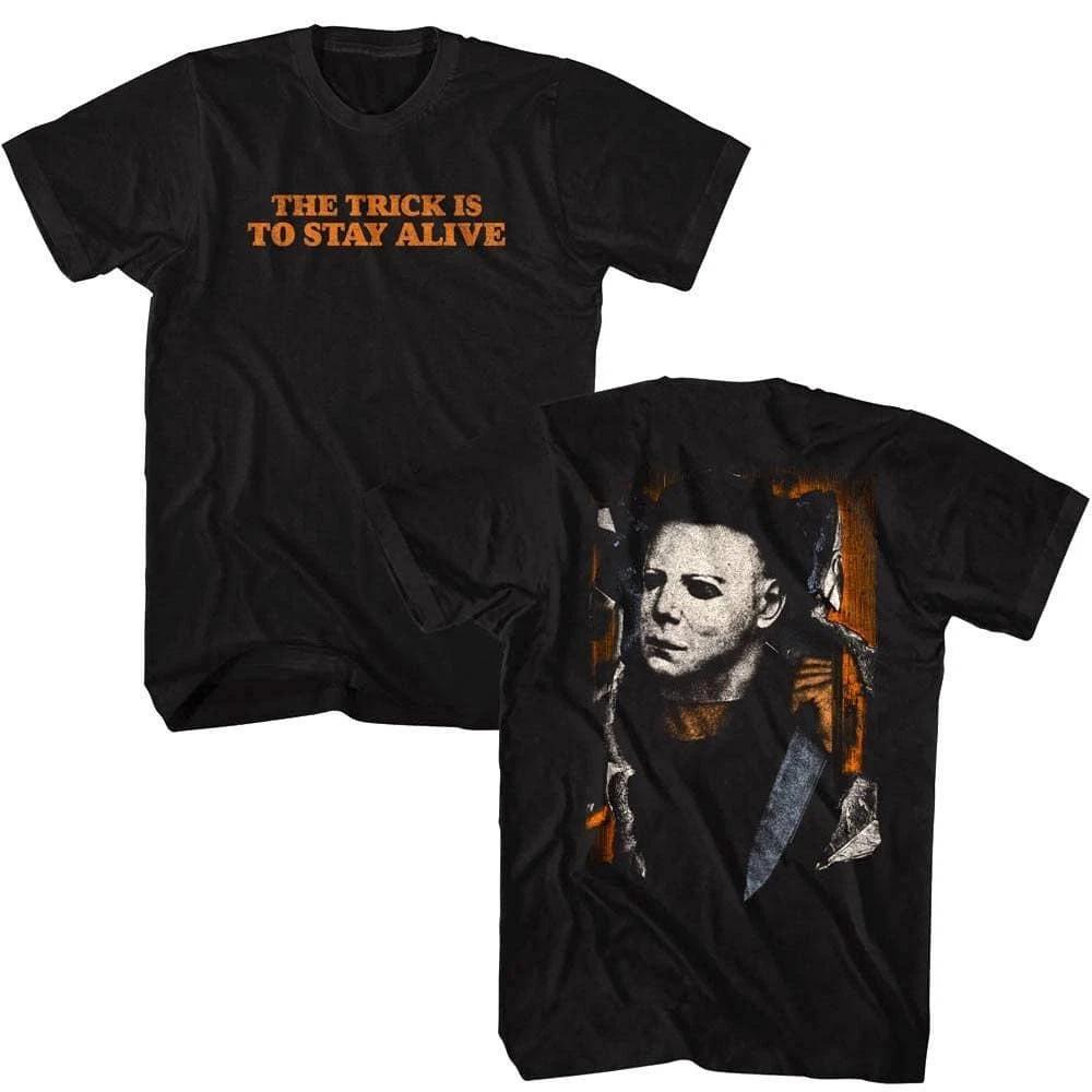 Halloween Trick is to Stay Alive Men s T Shirt S