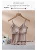 Women's 2025 Summer Crisscross Back Camisole with Chest Pad – Pure Cotton Base Layer