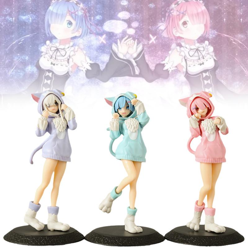 Stunning Pvc Rem And Ram Figurines From Rezero Anime With Captivating Design