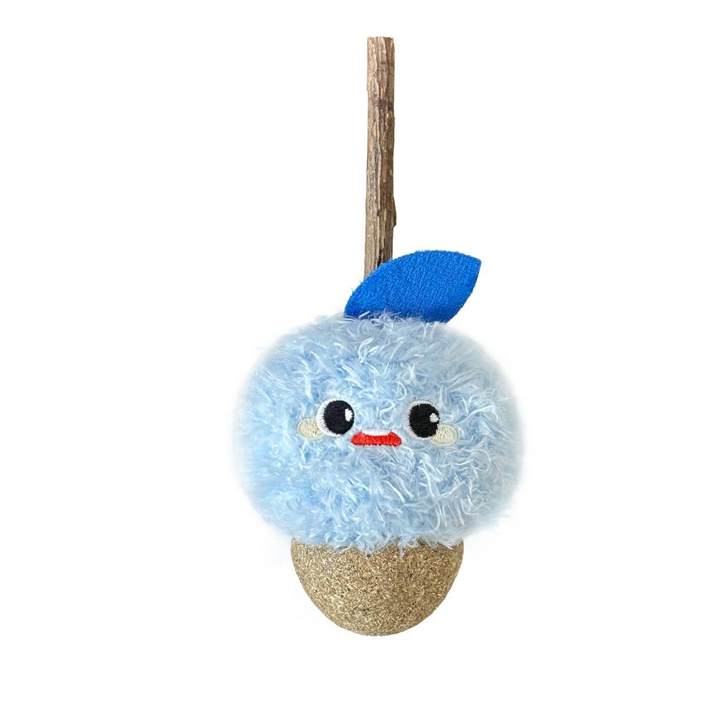 

Cute Kitten Chew Toy Plush Cat Molar Toy Cats Grinding Teeth Sticks Relieve Boredom синий