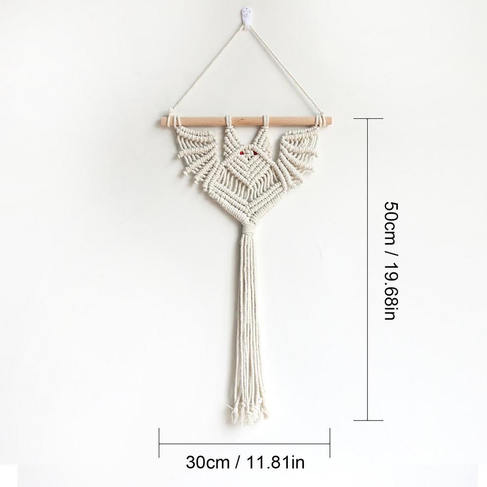 Gotik Yarasa Asılı Ekici Dokuma Yarasa Asılı Goblen Etli Pot Hava Tesisi Tutucu Ev Dekor Bitki Severler Süs Hediyeler