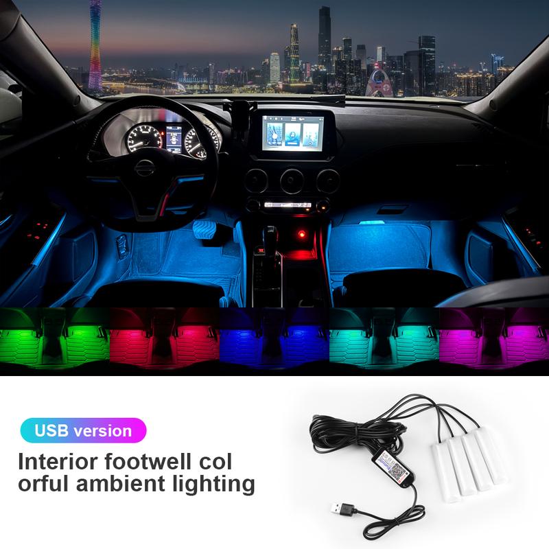 Car Foot Light for Mercedes Benz A B C E GLA GLB GLC GLE GLS Class W204 W205 W206 W166 W167 W212 W213 W176 W177 H247 X247 X253