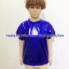 Children's Sparkly Gold T-shirt - Short Sleeve Performance Costume for Boys and Girls