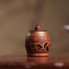 Wood Hollow Carved Aromatherapy Bottle Mini Vase Pagoda Car Hanging Decoration Fragrance Diffuser Bottle Sealed Jar Pendant