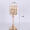 Holder Crystal Embellishment Candlestick Stand for Tabletop Home Ornament