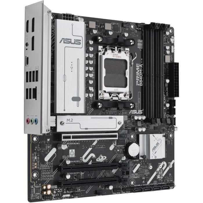 Motherboard - ASUS - PRIME B840M-A-CSM - AMD B840 - Socket AM5 micro ATX