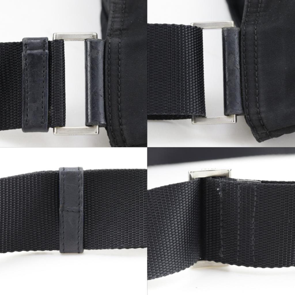 PRADA Shoulder Bag black Nylon Women Used