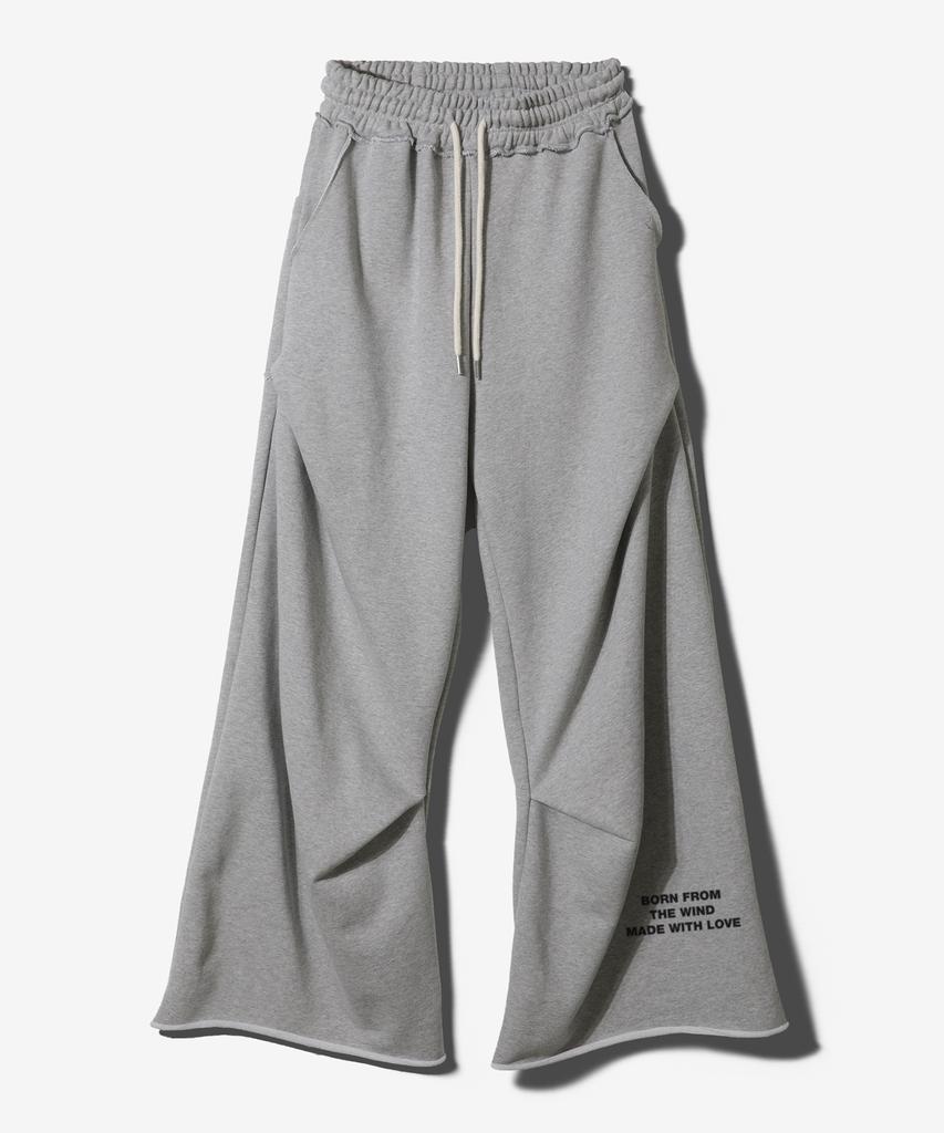 Paensyo Mwl Small Geometry Flare Sweat Pants - Melange