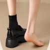 New Black Mary Jane Women'S Single Shoes, Versatile For Jk Uniforms, With A British Style And Small Leather Shoes.