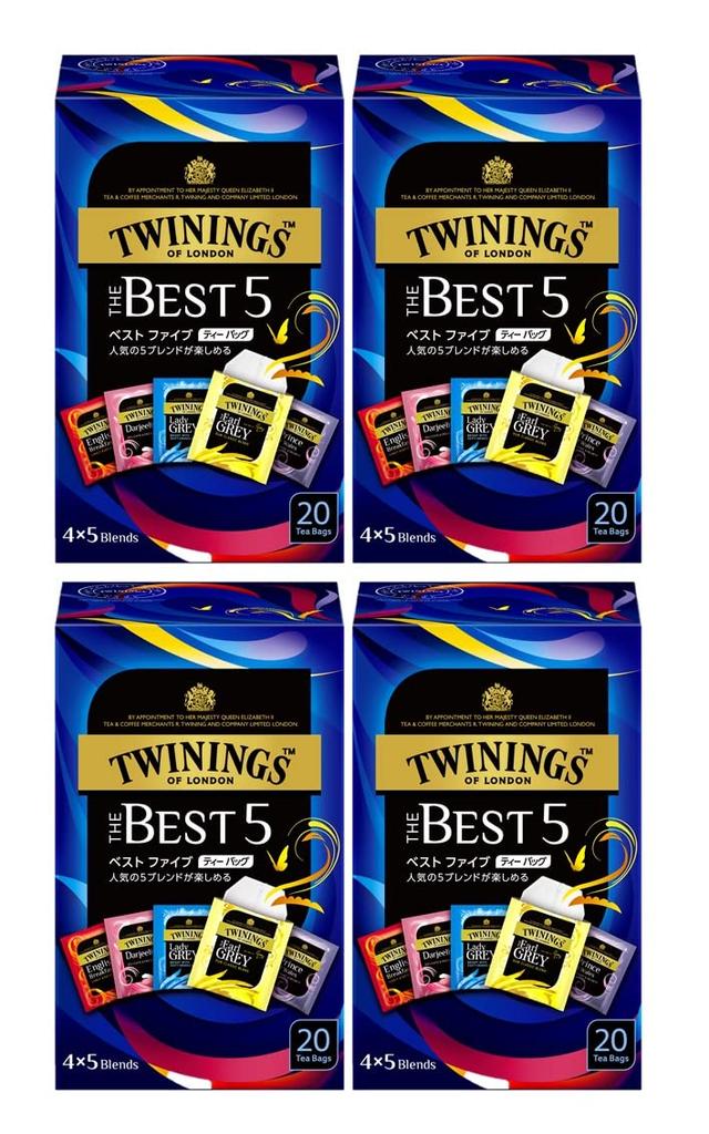 Twinings The Best Five Tea Bags, 20p X 4