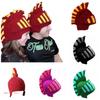 Men Women Hat Beanie Crochet Knit Roman Cosplay Knight Earflap Helmet