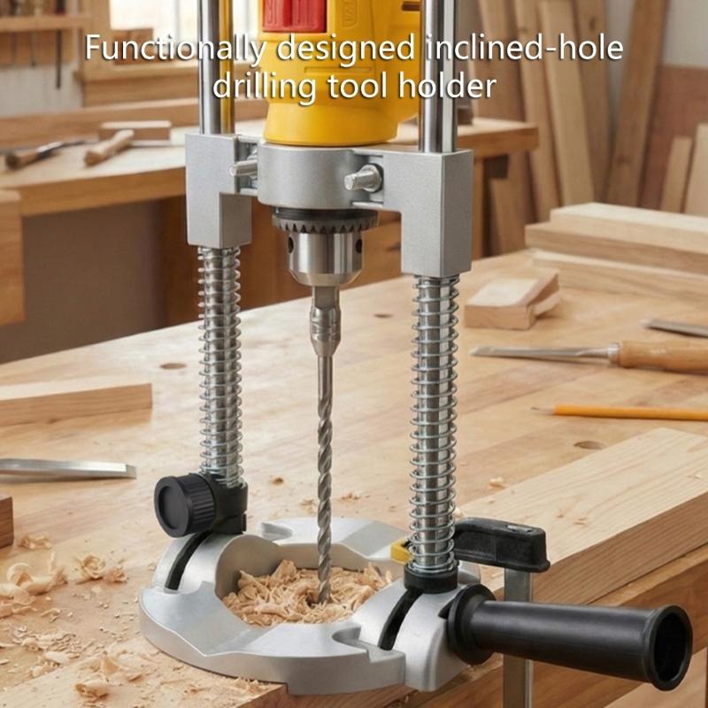 Portable Drill Stand Stable Support for Accurate Vertical and 45 Degree Angles Drilling in Various Projects