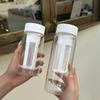 Girls Cold Brew Glass Cup With Tea Separation And Lid For Home Office Gift
