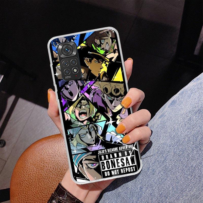 All JoJo's Bizarre Adventure Phone Case For Xiaomi Redmi Note 15 14 13 12S 12 11 Pro Plus 14S 11S 11E 10 10S 11T 5G Personalized