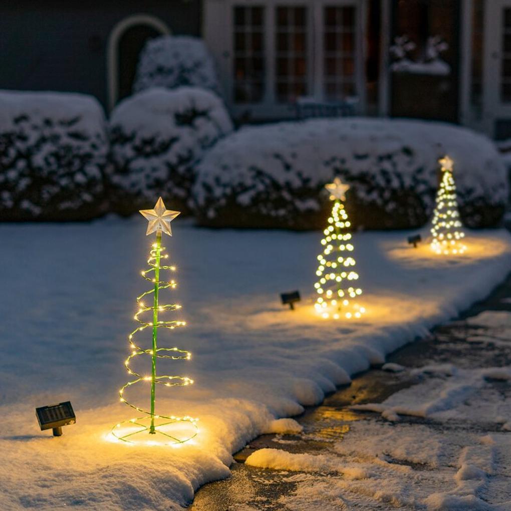 String Lights Xmas Decor Household Ornament Embellishment Metal Plastics Solar Power Lamp Festival Accessories Holiday Supplies
