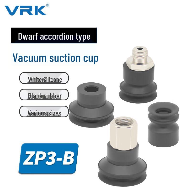 VRK ZP3 Series M5 Silicone Bellows Vacuum Suction Cup
