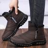 Shoes Men's Snow Boots Boots Winter Fleece Thickened Cotton Shoes Cold-proof and Warm Cotton Boots Versatile Comfortable Men's Boots