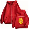 Band Morat Yem Album Heart Zip Up Hoodies Men's Harajuku Streetwear Jacket Sweatshirt Coats Zipper Hoodie