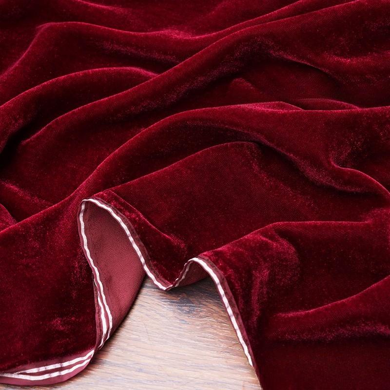 100x140cm Solid Color Velvet Clothing Fabric Silk Velvet Fabric for DIY Sewing Party Dress Cheongsam Designer Cloth
