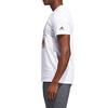 Adidas T Shirts Men's White Crew Neck Moderate Straight Fit DU6858