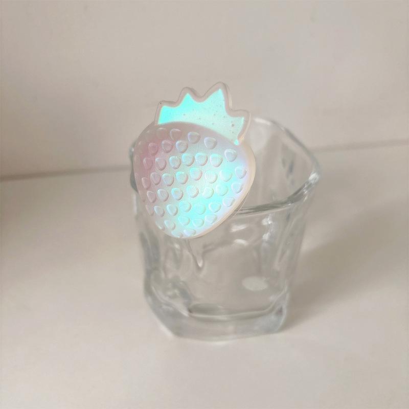 

Colorful Laser Three-Dimensional Strawberry Mobile Phone Airbag Bracket Magnetic Suction Retractable Back Stick Desktop Bracket Watch Drama Creativity
