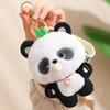 Panda Plush Cuddly Keychain Stuffed Bubble Blowing Designs Collectible Gifts