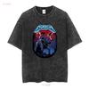 Eddie Play Guitar Stranger for ST4 Fans MunSon T Shirt vintage Washed Versatile Soft Unisex Stretched homme Comfortable