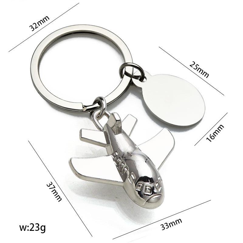 J-20 Luftfahrtmodell Schlüsselanhänger: 3D Flugzeuganhänger Souvenirgeschenk