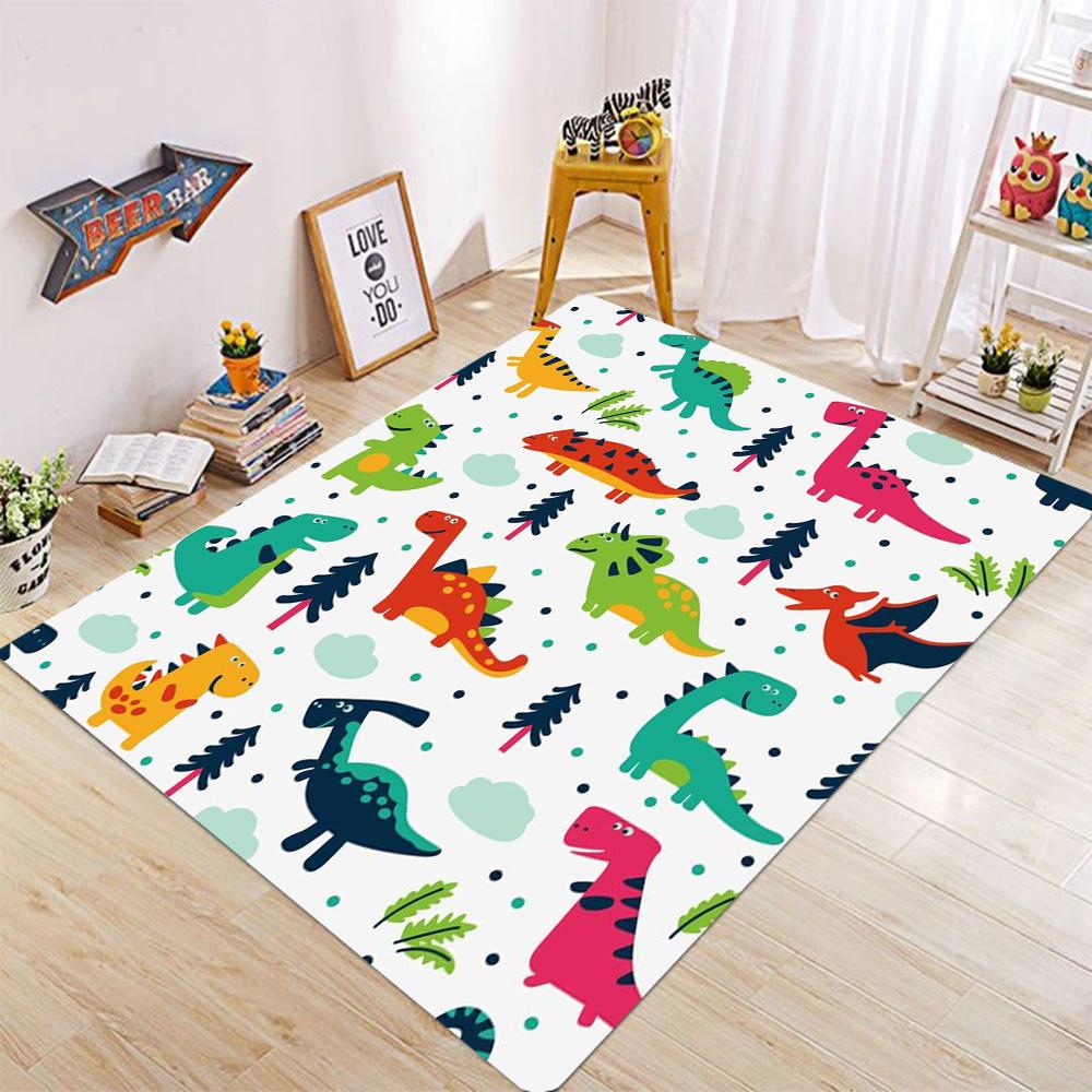Cute Dinosaur Carpet Charizard Rug for Living Room Children Bedroom Floor Mat Sofa Doormat  Anti Slip Mat Home Decor Rugs