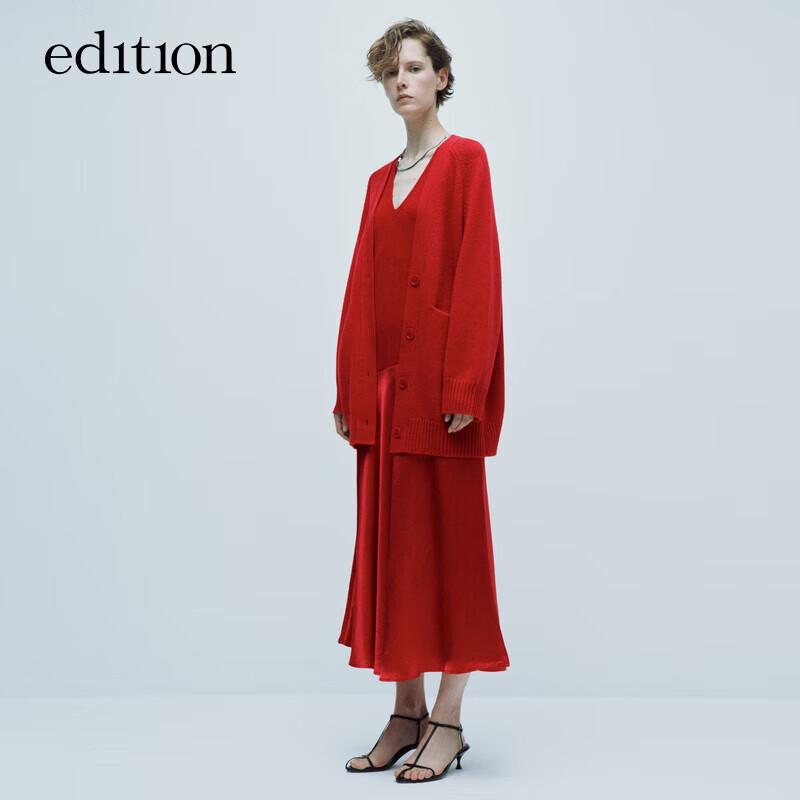 Women s Knitted V-Neck Vest Dress S 160}]}``````json { красный