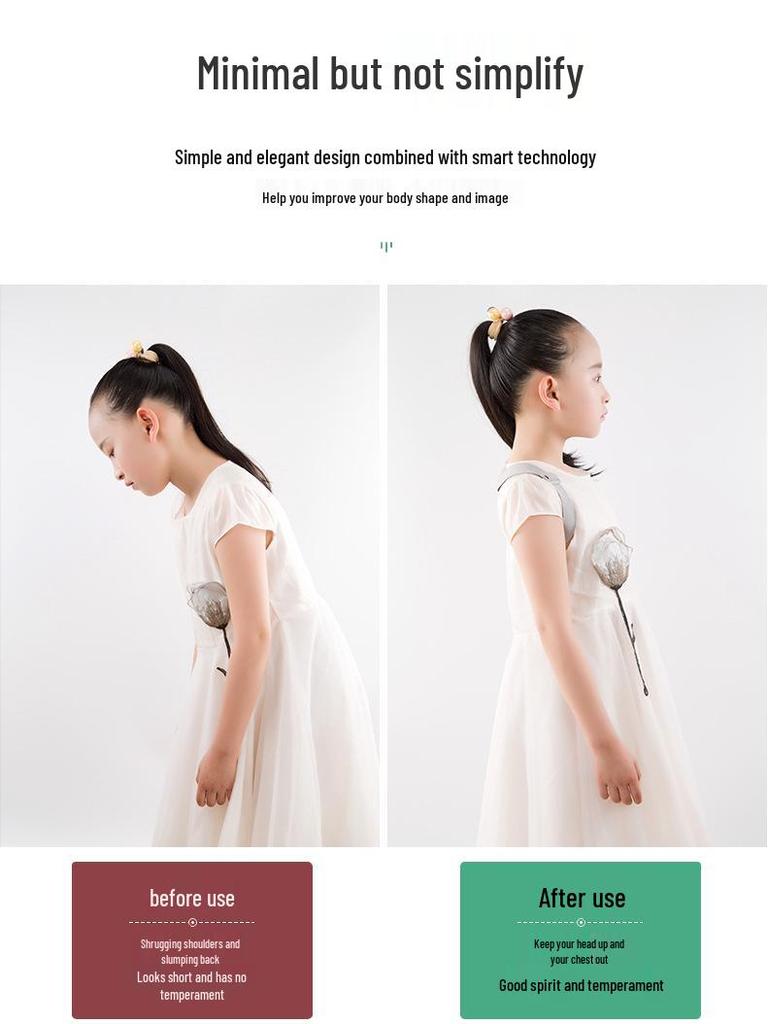 Smart Children's Posture Corrector: Invisible Back Belt for Improved Writing and Sitting Posture