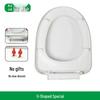Universelle verdickte Toilettensitzauflage mit Absenkautomatik