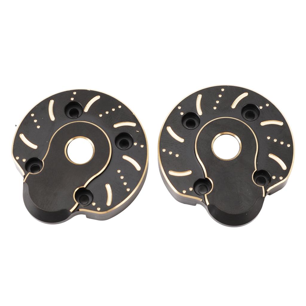 2pcs Portal Cover Plates Brass Portal Covers Weights for Capra for SCX10 III 1/10 RC Crawler Car Fro