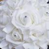 PE Flower Rose Flower Bouquet Satin Artificial Rose Flower Bridal Wedding Bouquet  Bridal Wedding