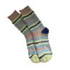 Couple's Thick-lined Mid-calf Socks, Color-blocked Trendy Imitation Mink Wool, Warm and Fluffy Long Socks for Autumn and Winter